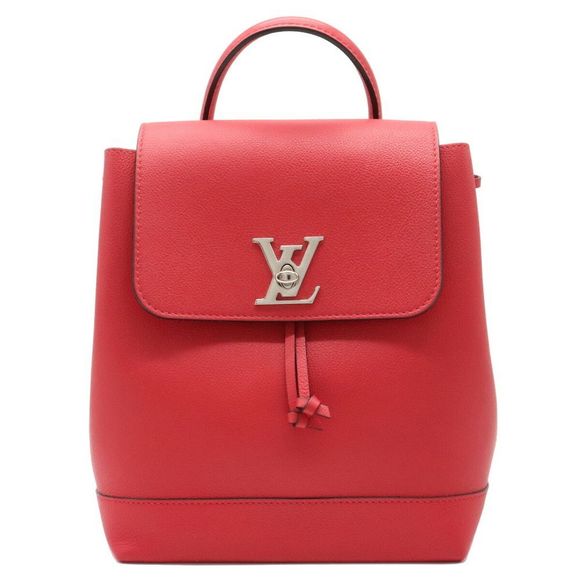 Louis Vuitton Rock Me Backpack Rucksack Taurillon Leather Ruby Silver - Picture 1 of 9